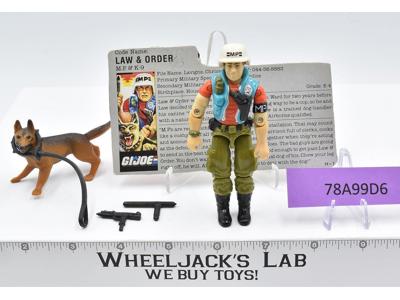 Law &amp; Order V1 100% Complete G.I. Joe 1987 Hasbro Vintage Action Figure