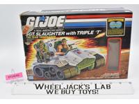 Sgt. Slaughter &amp; Triple T 100% Complete W/Box GI Joe 1986 Hasbro Vintage