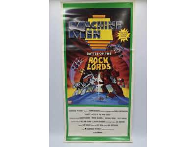 Machine Men Battle of the Rock Lords GOBOT Movie 1980's Tonka 26x23 Poster