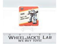 Prowl Transformers Action Trading Card Motto Sticker 1985 G1