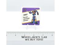 Frenzy Transformers Action Trading Card Motto Sticker Insert 1985 G1 Hasbro