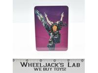 Shrapnel Card 112 Variant Color 1985 G1 Transformers Action Trading Cards