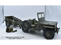 Combat Jeep 7000 W/ Trailer GI Joe 1965 Vintage Vehicle Action Figure
