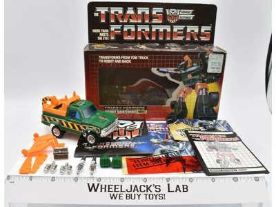 Hoist W/ Box 100% Complete 1985 Vintage Hasbro G1 Transformers Action Figure