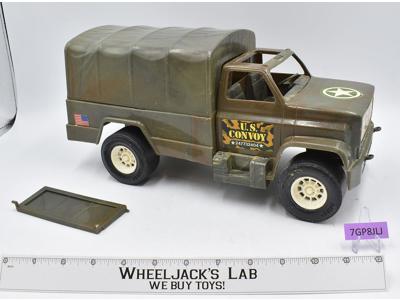 Green Army Transport Truck 1970's Processed Plastic Co. Vintage Toy Vehicle