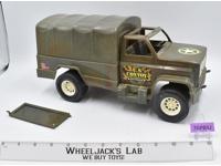 Green Army Transport Truck 1970's Processed Plastic Co. Vintage Toy Vehicle