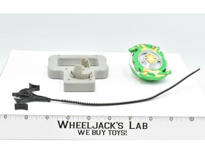 Green Top, Black Ripcord, and Gray Launcher Handle Beyblades Set