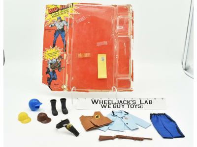 Trouble Adventure Set Motorcycle Cop Swat Big Jim BOXED 1975 Mattel Vintage