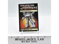 Prowl Action Figure Vintage Instruction Manual 1985 Hasbro G1 Transformers