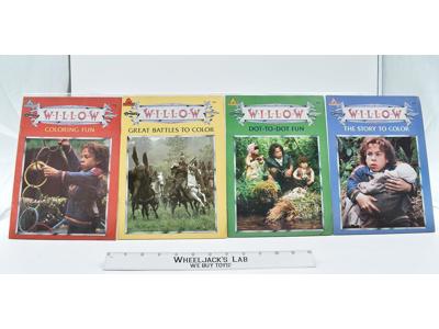 Lot of 4 Willow Coloring and Activity Books 1988 Random House Publishing