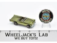 Classic 57 T-Bird Olive With Button 1968 Redline Hot Wheels Mattel Vintage RL