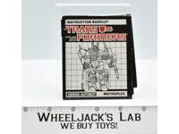 Metroplex Instruction Manual Booklet 1985 Hasbro G1 Transformers