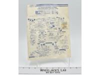 USS Flagg Aircraft Carrier Label Placement Instruction Sheet 1985 GI Joe Vintage