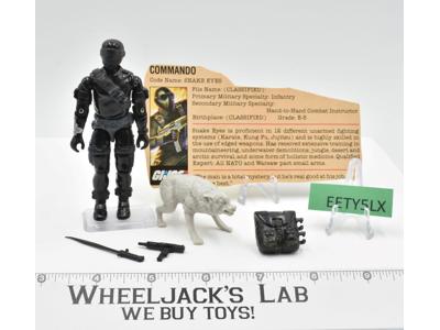 Snake Eyes V2 100% Complete G.I. Joe 1985 Hasbro Vintage Action Figure