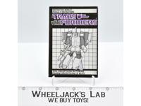 Blitzwing Instruction Manual Booklet 1985 Hasbro G1 Transformers
