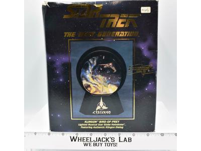 Klingon Bird of Prey Lighted Star Globe Star Trek Next Generation 1994 Willitts