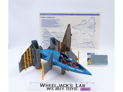 Hurricane VTOL 100% Complete 1990 GI Joe Vintage Hasbro Action Figure Vehicle