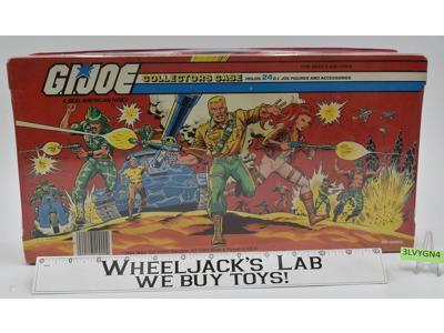 GI Joe Collectors Case 24 Action Figures W/TRAYS 1984 Tara Toy Accessory
