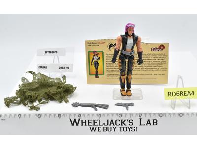 Zarana v2 100% Complete G.I. Joe Spy Troops 2003 Hasbro Action Figure