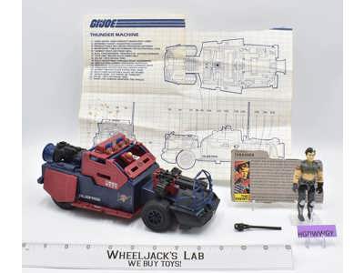 Thunder Machine With Thrasher 1986 G.I. Joe Hasbro Vintage Vehicle Action Figure