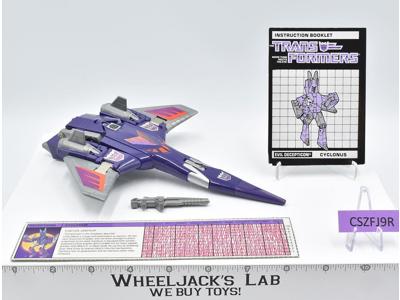 Cyclonus PURPLE EARS 100% Complete 1986 Vintage Hasbro G1 Transformers