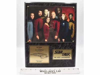 The Crew of the Enterprise Star Trek Next Gen 1995 Plaque #852/5000