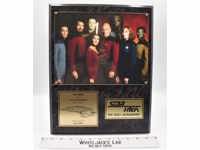 The Crew of the Enterprise Star Trek Next Gen 1995 Plaque #852/5000