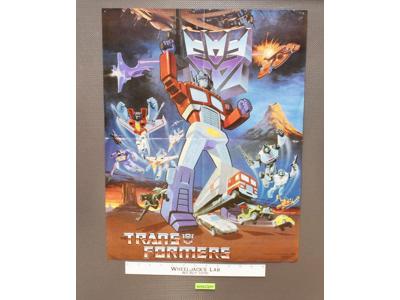 Transformers Poster 17x22 GM Eggleston Vintage 1984 G1 Hasbro Sunbow TV