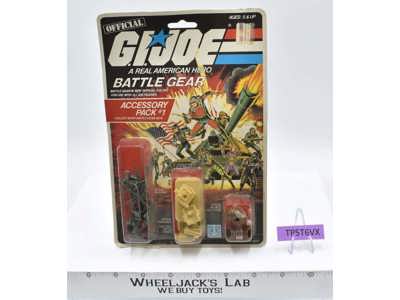 Battle Gear Accessory Pack #1 GI Joe 1983 Hasbro Figure MOSC SEALED NEW