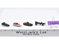 Lot of 3 Boats and 1 Boat Trailer 1988-89 Vintage Galoob Micro Machines