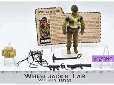 Alpine V1 100% Complete G.I. Joe 1985 Hasbro Vintage Action Figure