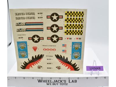 Tiger Rat NEW UNUSED Decal Sticker Sheet G.I. Joe 1988 Hasbro Vintage