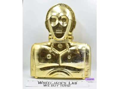 C-3PO Gold Action Figure Storage Case 1983 ROTJ Kenner Star Wars Vintage