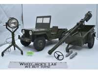 Jeep Combat 7000 Set W/ Trailer GI Joe 1965 Vintage Figure Hasbro