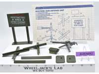 Machine Gun Defense Unit Complete G.I. Joe Hasbro 1984 Vintage Action Figure