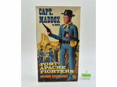 Captain Maddox 12" Complete The Lone Ranger Marx 1967 Action Figure Vintage
