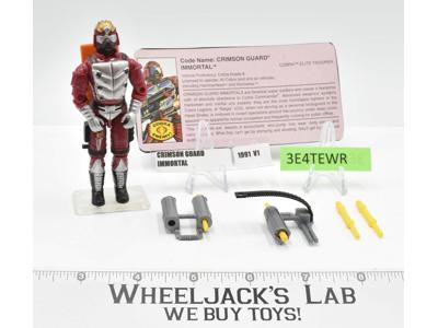 Crimson Guard Immortal 100% Complete GI Joe 1991 Funskool India Action Figure