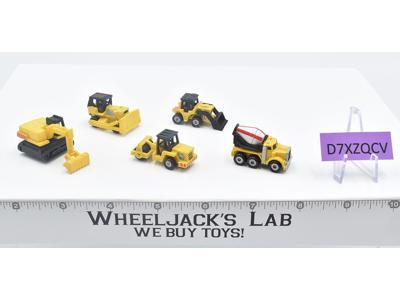 Lot of 5 Yellow Construction Vehicles 1988-89 Vintage Galoob Micro Machines