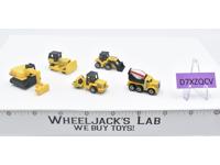 Lot of 5 Yellow Construction Vehicles 1988-89 Vintage Galoob Micro Machines