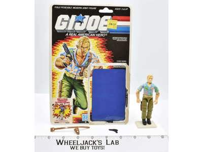 Chuckles V1 100% Complete W CARD 1987 GI Joe Hasbro Vintage Action Figure