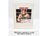 COLECO Rambo 1986 Toy Fair Employee Dealer Catalog/Folder RAMBO