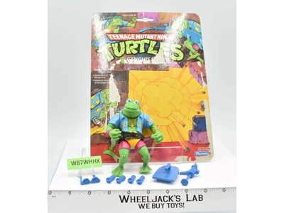 Genghis Frog W/Cardback 100% Complete TMNT 1988 Playmates Vintage Action Figure