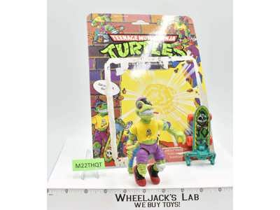 Mondo Gecko W/Cardback 100% Complete TMNT 1990 Playmates Vintage Action Figure