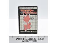Hot Rod Action Figure Instruction Manual 1986 G1 Transformers