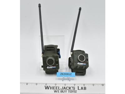 2 Wrist Walkie Talkies WORK G.I Joe ARAH 1985 Vintage Action Accessory