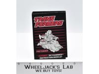 Skyhammer Pretenders Instruction Booklet Manual 1989 G1 Transformers Vintage