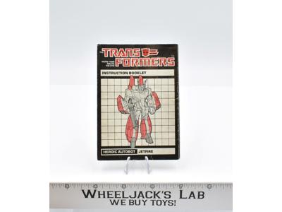 Jetfire Instructions Manual Booklet 1985 Hasbro G1 Transformers Vintage Figure