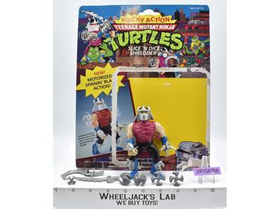 Slice 'n Dice Shredder W/Cardback 100% Complete TMNT 1990 Playmates Vintage