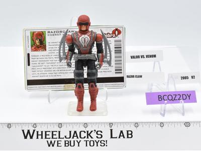 Razorclaw v2 100% Complete GI Joe Valor vs Venom 2005 Hasbro Action Figure