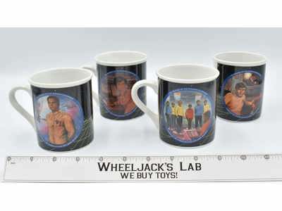 Uhura Captain Kirk Star Trek Coffee Mugs Set of 4 1983 Hamilton Collection